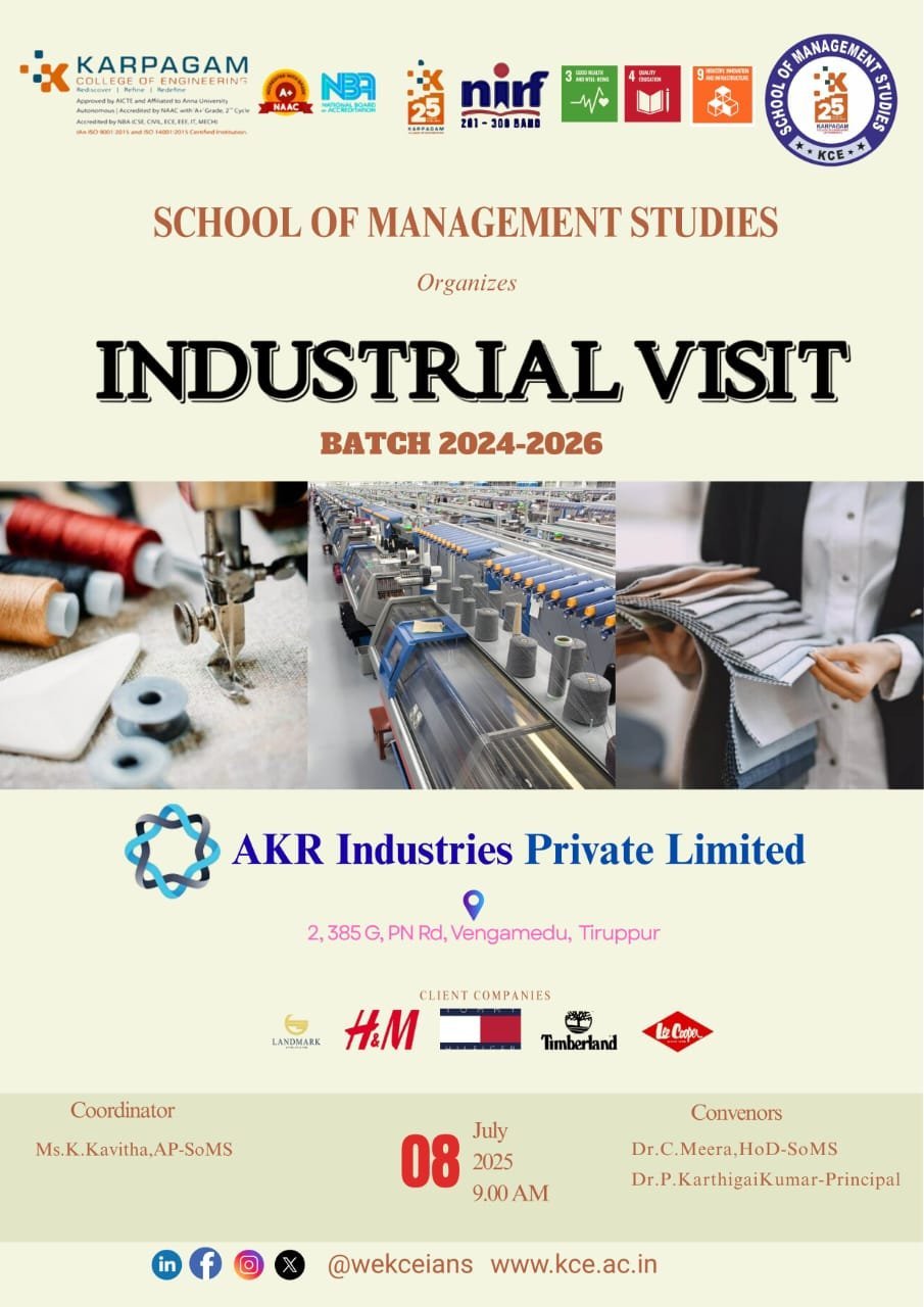INDUSTRIAL VISIT (BATCH 2024-2026) AKR INDUSTRIES PVT.LTD