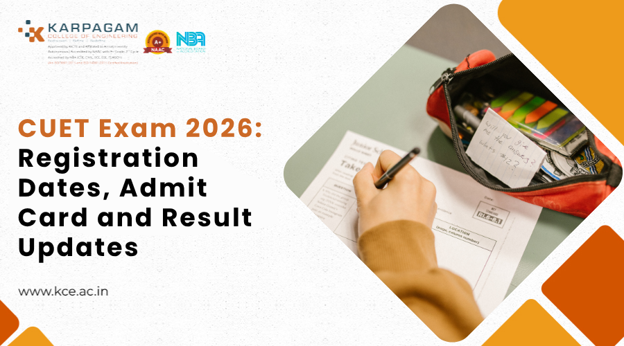 If you intend to apply to central institutions in India, being informed about the CUET exam date 2026 is critical to your preparation strategy. The Common University Entrance Test (CUET) is a national-level exam that streamlines the admissions process by providing a single entry point for numerous universities. Instead of preparing for multiple examinations, you may now focus on a single structured test. Understanding the entire calendar, including registration, admit card release, exam dates, and results, will allow you to stay organised and minimise last-minute stress. When you align your preparation with the official schedule, you'll be able to manage your time more effectively and focus on performance. This guide will help you understand each aspect of the CUET process in a simple, student-friendly manner, ensuring you are well-prepared and confident during your exam. CUET Exam Date 2026 - h2 Knowing the exam schedule ahead of time allows you to plan your preparation in a structured manner and avoid unnecessary confusion. Based on past patterns, CUET is likely to follow a similar path in 2026. Expected Timeline - h3 Event Expected Date Notification Release January 2026 Registration Start January 3–January 30, 2026 Last Date to Apply Feb 26, 2026 Admit Card Release Starting from March 3, 2026 Exam Dates May 11 - May 31, 2026 Result Declaration Late June 2026 - Early July 2026 The CUET 2026 exam date is most likely slated for May, providing you plenty of time to prepare after registering. However, it is critical to check official notifications for accurate updates regularly. Planning your preparation around this timeframe ensures that you cover the curriculum on time, prepare properly, and remain confident throughout the exam. CUET Registration Process 2026 - h2 The registration process is the first step toward taking the CUET exam, and completing it correctly is critical. Even minor mistakes in the application form can cause problems later, so be careful when filling out your personal details. Steps to Apply - h3 ●Visit the official CUET website ●Register using your email address and mobile number ●Fill out personal and academic information carefully ●Upload scanned documents, such as photos and signatures ●Pay your application fee online ●Submit the form and download the confirmation Important Instructions - h3 Verify all details before submitting the form, as changes may not always be permitted. It is also recommended that you submit your application as soon as possible before the CUET exam 2026 registration deadline to avoid technological issues or delays. Being organised during registration ensures a smooth start to your CUET experience. CUET Admit Card Details - h2 The admit card is an essential document that you must bring to the exam center. Without it, you will be unable to enter the exam hall, so download and check it as soon as it is available. Details Included - h3 ●Candidate name and roll number ●Exam date and timing ●Exam centre address ●Important instructions The CUET exam admit card is often available online a few weeks before the exam. You can download it with your login information. Important Tips - h3 Always print multiple copies of your admission card and store them safely. Check all details thoroughly to ensure there are no mistakes. On exam day, bring a valid ID with you as well as your admit card. Proper document preparation reduces unnecessary stress on exam day. CUET Exam Pattern - h2 You can better prepare and manage your time during the exam if you are aware of the CUET exam pattern. Knowing how the exam is constructed allows you to design your strategy properly. Exam Structure - h3 Section Description Section I Language Test Section II Domain Subjects Section III General Test Key Features - h3 The exam is computer-based and includes multiple-choice questions. Negative marking may be used; thus, accuracy is critical. The time of the exam is determined by the number of subjects you choose. Understanding the pattern allows you to practise mock tests more successfully and increase your speed and accuracy, both of which are necessary for high scores. CUET Exam Syllabus - h2 The CUET exam syllabus aligns with the NCERT curriculum, enabling students to prepare using familiar study resources. A comprehensive overview of the curriculum lets you focus on vital topics without unnecessary confusion. Subjects Covered - h3 ●Language subjects for comprehension ●Domain subjects like Physics, Chemistry, Mathematics, and others ●General knowledge and current affairs Preparation Strategy - h3 You should concentrate on understanding ideas rather than memorising facts if you want to prepare well. Practice previous year's exam papers and take regular mock tests to assess your performance. Revision is also essential, so make it a habit to revisit important topics regularly. A well-planned approach to the syllabus leads to improved performance and confidence throughout the exam. CUET UG and PG Exam Details - h2 CUET is held for both undergraduate and postgraduate studies, allowing you several opportunities to further your knowledge. ●CUET UG The CUET UG 2026 exam is scheduled for May and is meant for students seeking admission to undergraduate degrees. It includes a mix of language, domain subjects, and general tests. ●CUET PG The CUET PG 2026 exam date is often scheduled following the undergraduate exams. It focuses on advanced subject knowledge and is a prerequisite for postgraduate entrance. If you intend to continue your education after graduation, you should regularly check for updates on the CUET PG exam dates 2026. CUET Result Updates - h2 The results are one of the most essential parts of the CUET process because they decide your eligibility for admission to various universities. Result Details - h3 The CUET exam result date is often given a few weeks following the exam. The results are available online and include your score, percentile, and ranking. Steps to Check - h3 ●Visit the official CUET website ●Log in with your credentials ●Download your scorecard It is critical to keep a copy of your results for future reference. Your CUET score will be used in the counselling and admissions process. How to Prepare Effectively for CUET - h2 Effective preparation is essential for achieving high scores on CUET. A planned study plan allows you to stay focused and cover all relevant topics. Study Plan - h3 ●Create a daily timetable ●Allocate time to each subject ●Concentrate on weak areas. ●Practise practice tests regularly Time Management - h3 Avoid distractions and be consistent in your studies. Take frequent pauses to stay refreshed, and revise frequently to improve your understanding. A systematic approach to preparation will help you perform better on the exam. Choosing the Right College After CUET - h2 After qualifying for the CUET, selecting the proper college is a critical step in your academic career. Consider course quality, faculty, infrastructure, and placement prospects. If you are interested in technical education, consider Karpagam Engineering Colleges in Coimbatore, which are well-known for providing high-quality education and cutting-edge facilities. Selecting the right college lays a solid foundation for your future profession. Conclusion - h2 Staying updated on the CUET exam date 2026 is important for organising your studies and ensuring a smooth application process. Knowing the timetable, registration process, curriculum, and exam format will allow you to face the exam with confidence. Consistent preparation, effective time management, and awareness of crucial changes can help you achieve your academic objectives and gain admission to your preferred university. FAQs - h2 1.What is the CUET exam date for UG and PG? - h3 The CUET UG exam is scheduled for May, whereas the CUET PG exam is normally held later, between June and July each year. 2.When is the last date to register for CUET? - h3 The last day to register for CUET is usually in March; you should always verify official announcements to ensure exact dates each year. 3.When will the CUET admit card and exam city slip be released? - h3 The exam city slip is normally released in April, and the admission card is made available on the official website a few days before the exam. 4.What is the syllabus and exam pattern for CUET? - h3 The syllabus covers NCERT themes, and the exam format comprises language tests, domain subjects, and general aptitude parts with multiple-choice questions. 5.When will the CUET result be announced? - h3 The CUET results are normally issued in June or July, a few weeks after the exam, and are available online via the official website.
