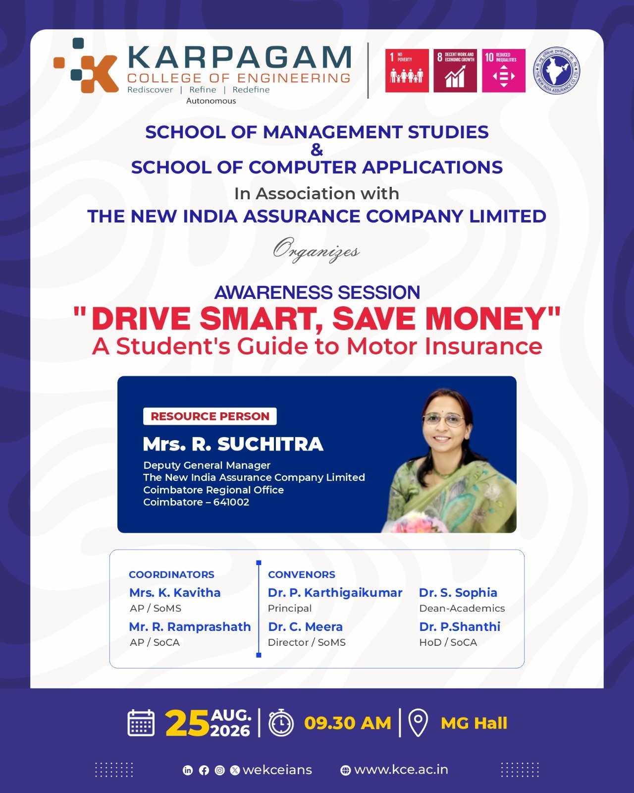 Awareness Session on “Drive Smart, Save Money” – A Student’s Guide to Motor Insurance